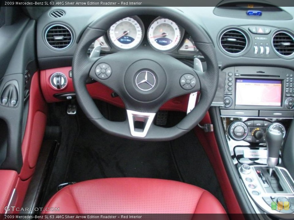 Red Interior Steering Wheel for the 2009 Mercedes-Benz SL 63 AMG Silver Arrow Edition Roadster #30053678