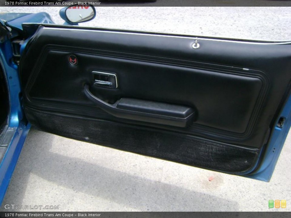 Black Interior Door Panel for the 1978 Pontiac Firebird Trans Am Coupe #30136096