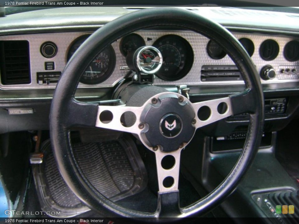 Black Interior Steering Wheel for the 1978 Pontiac Firebird Trans Am Coupe #30136140