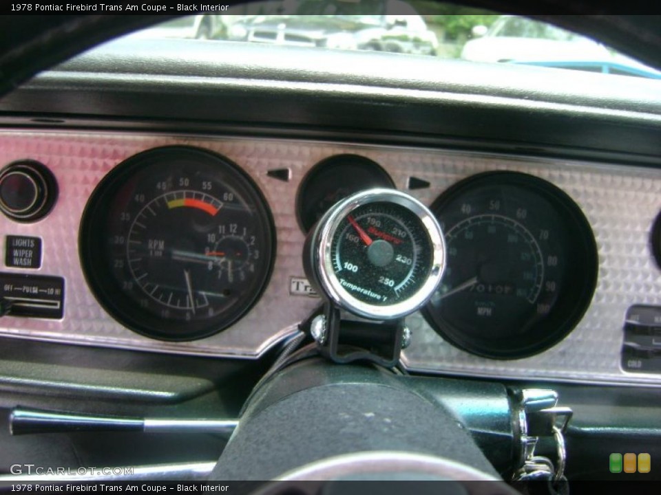 Black Interior Gauges for the 1978 Pontiac Firebird Trans Am Coupe #30136153