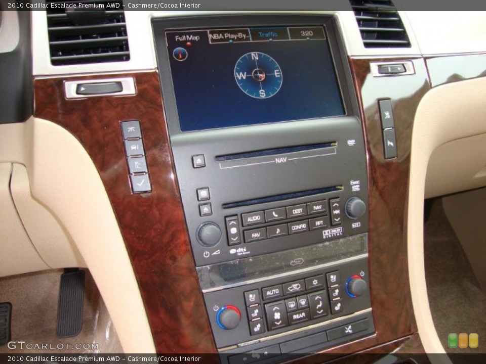 Cashmere/Cocoa Interior Navigation for the 2010 Cadillac Escalade Premium AWD #30169974