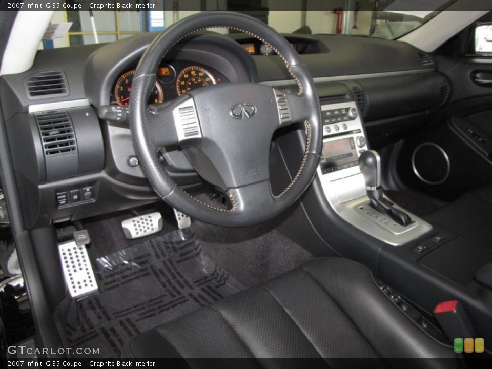 Graphite Black Interior Steering Wheel for the 2007 Infiniti G 35 Coupe #30227842
