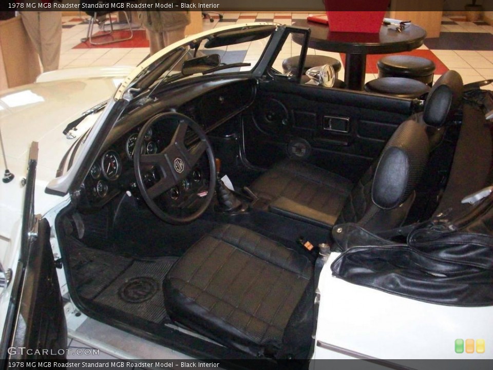Black 1978 MG MGB Roadster Interiors