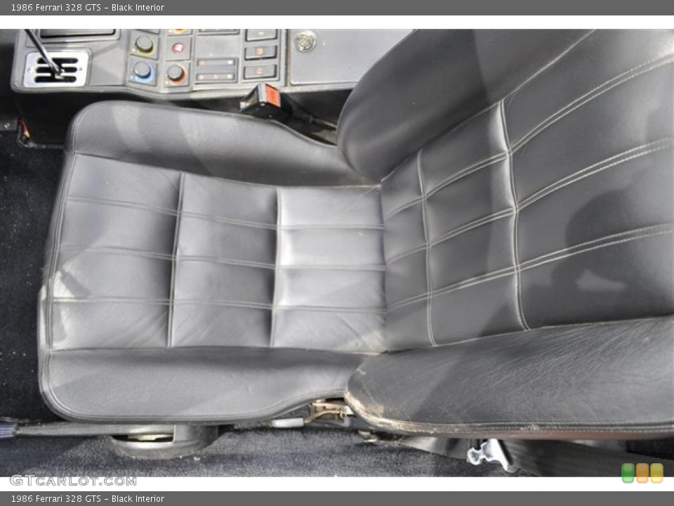 Black Interior Photo for the 1986 Ferrari 328 GTS #30286469