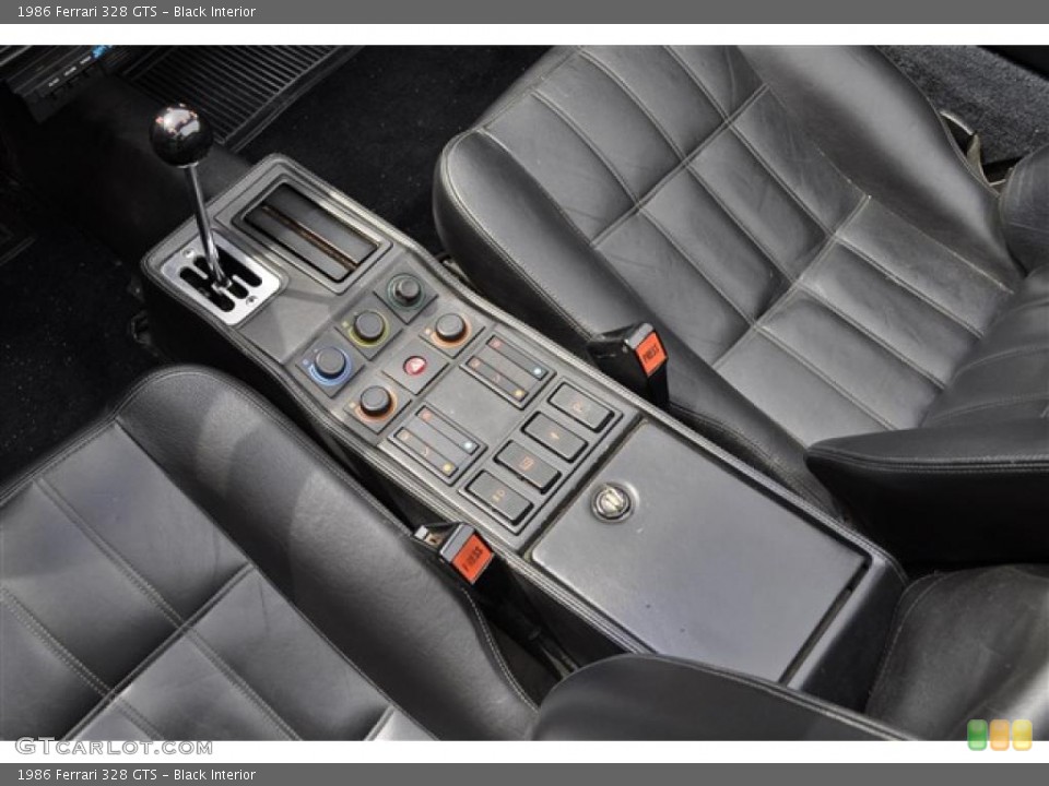 Black Interior Controls for the 1986 Ferrari 328 GTS #30286568
