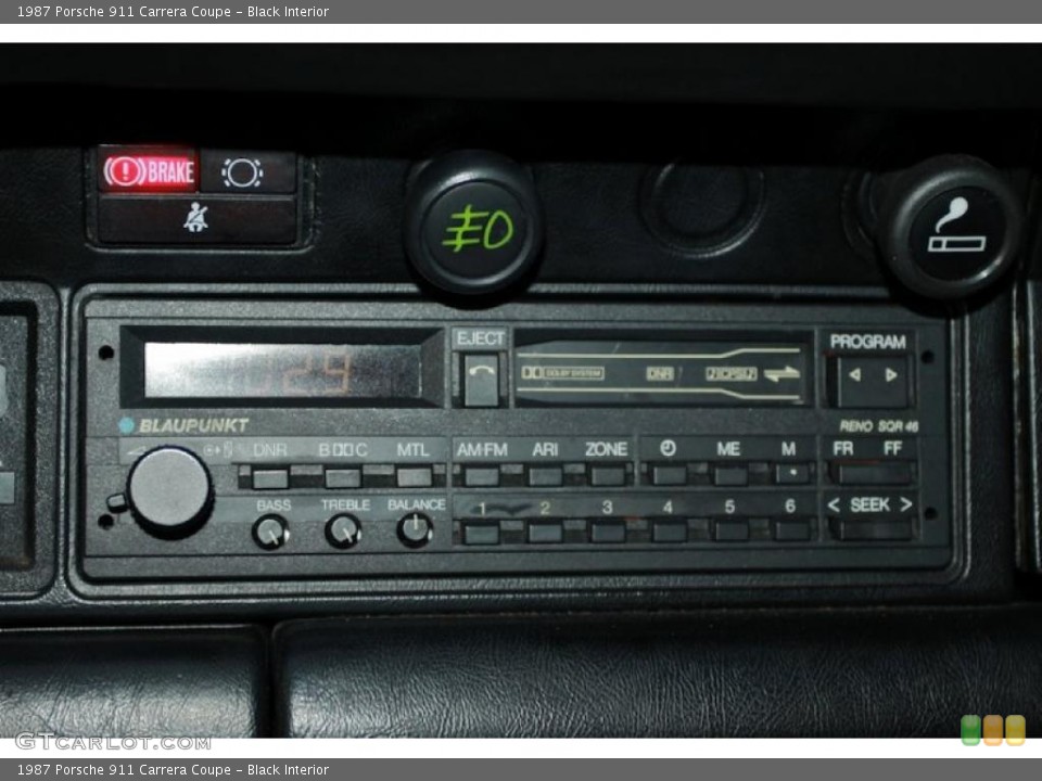 Black Interior Audio System for the 1987 Porsche 911 Carrera Coupe #30292833