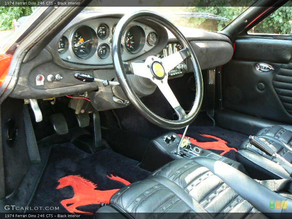 Black Interior Prime Interior for the 1974 Ferrari Dino 246 GTS #3038331