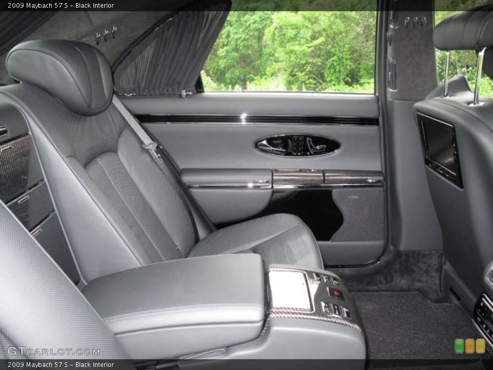 Black Interior Rear Seat for the 2009 Maybach 57 S #30537253