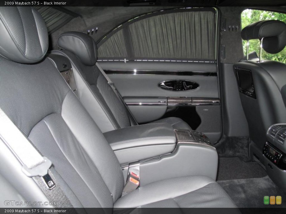 Black Interior Photo for the 2009 Maybach 57 S #30537285