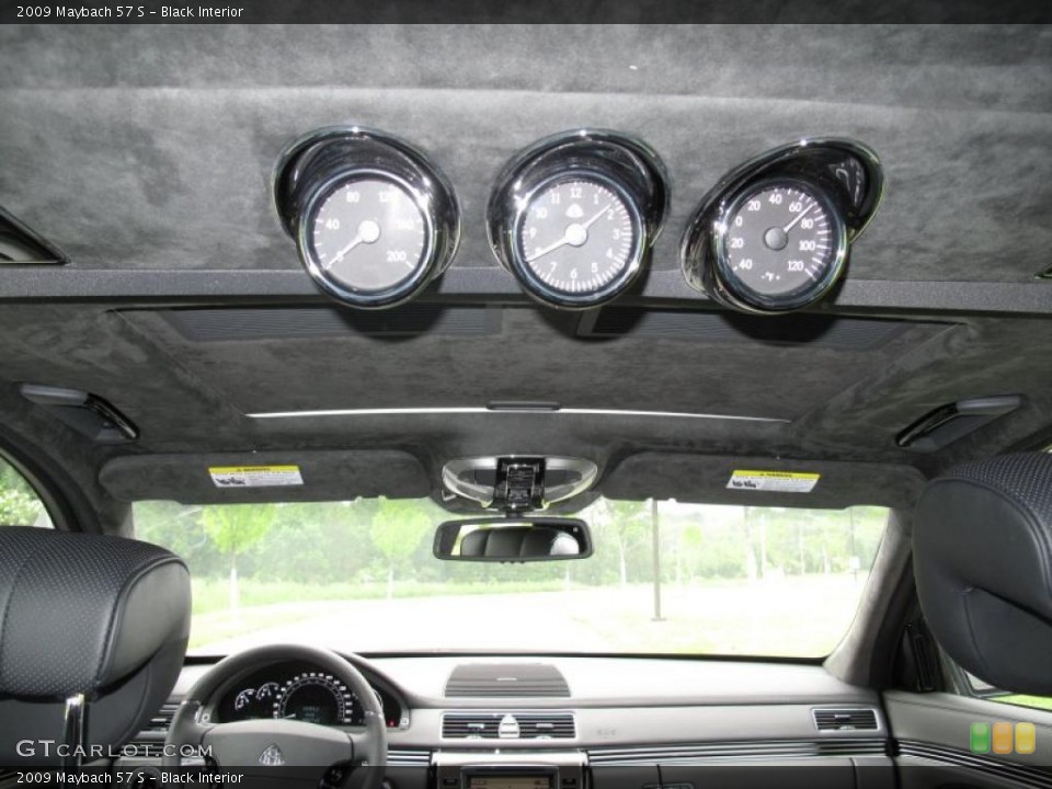 Black Interior Gauges for the 2009 Maybach 57 S #30537345