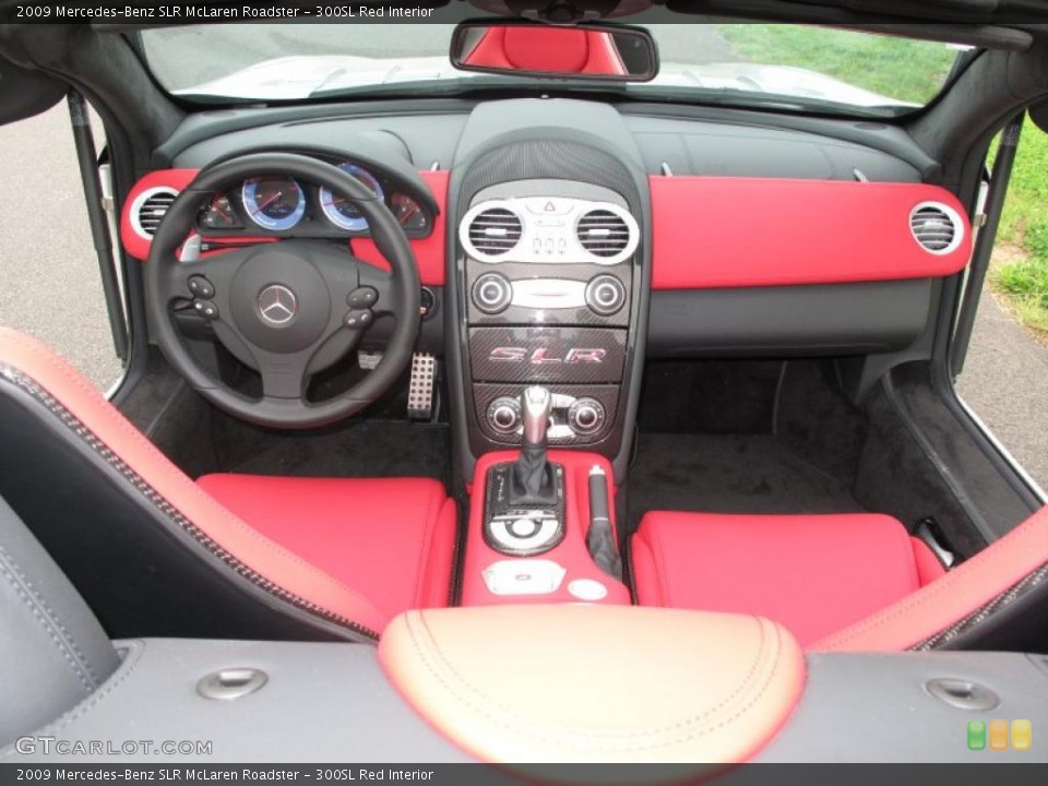 300SL Red Interior Dashboard for the 2009 Mercedes-Benz SLR McLaren Roadster #30537669