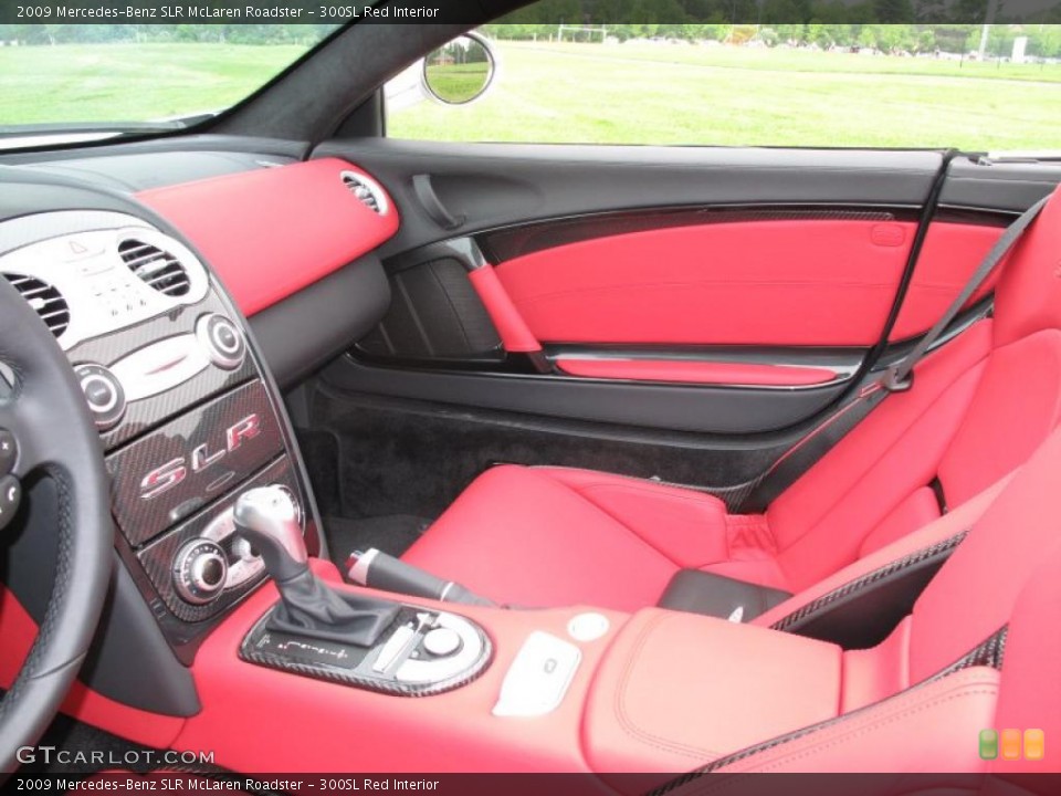 300SL Red Interior Door Panel for the 2009 Mercedes-Benz SLR McLaren Roadster #30537753