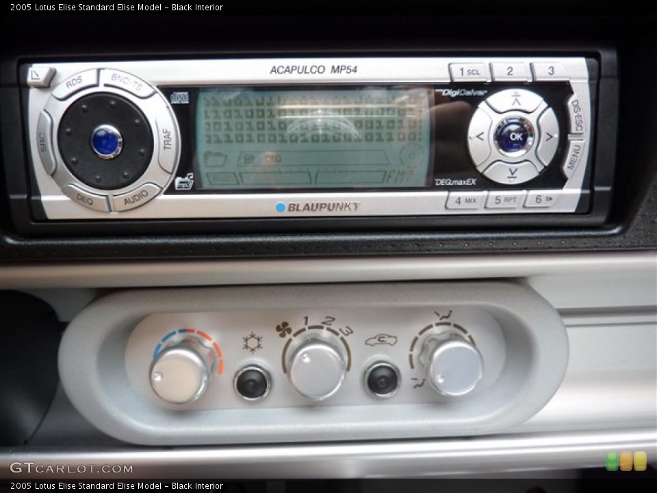 Black Interior Controls for the 2005 Lotus Elise  #30599668