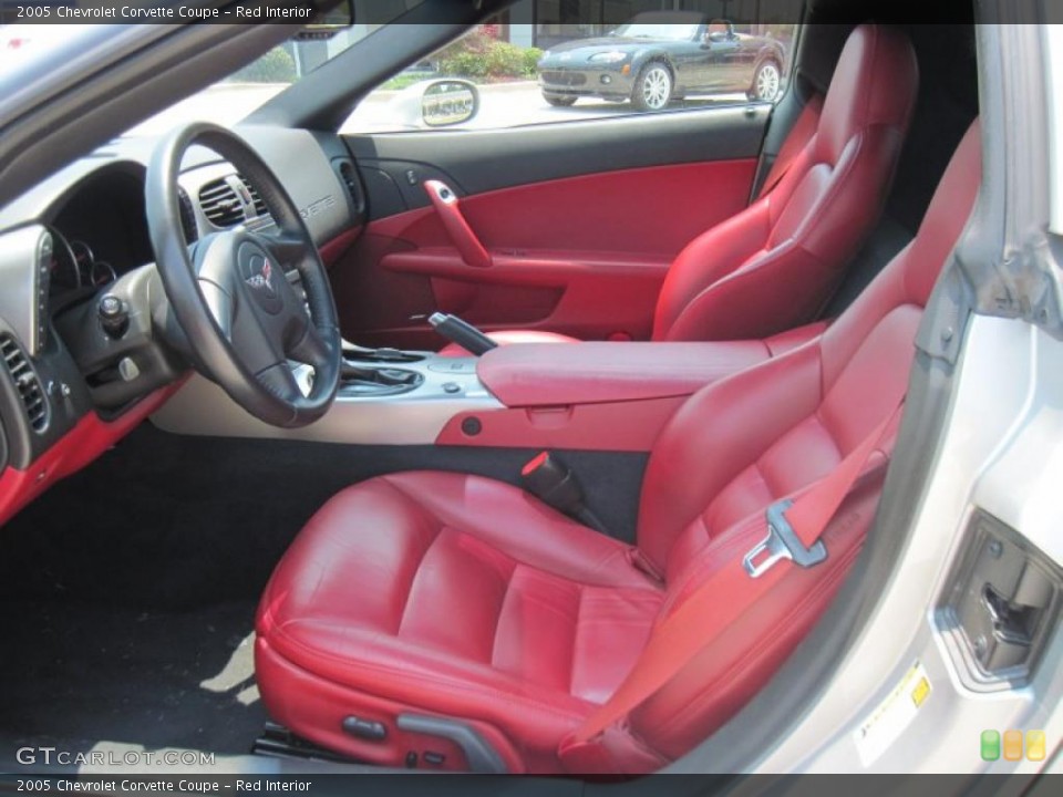 Red 2005 Chevrolet Corvette Interiors