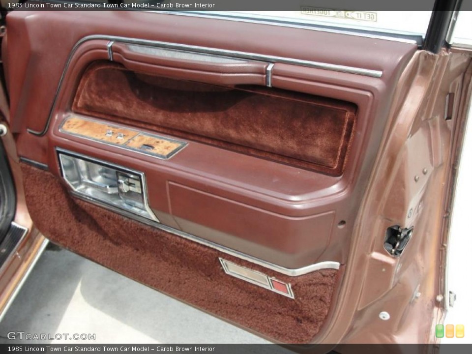 Carob Brown Interior Door Panel for the 1985 Lincoln Town Car  #30761747