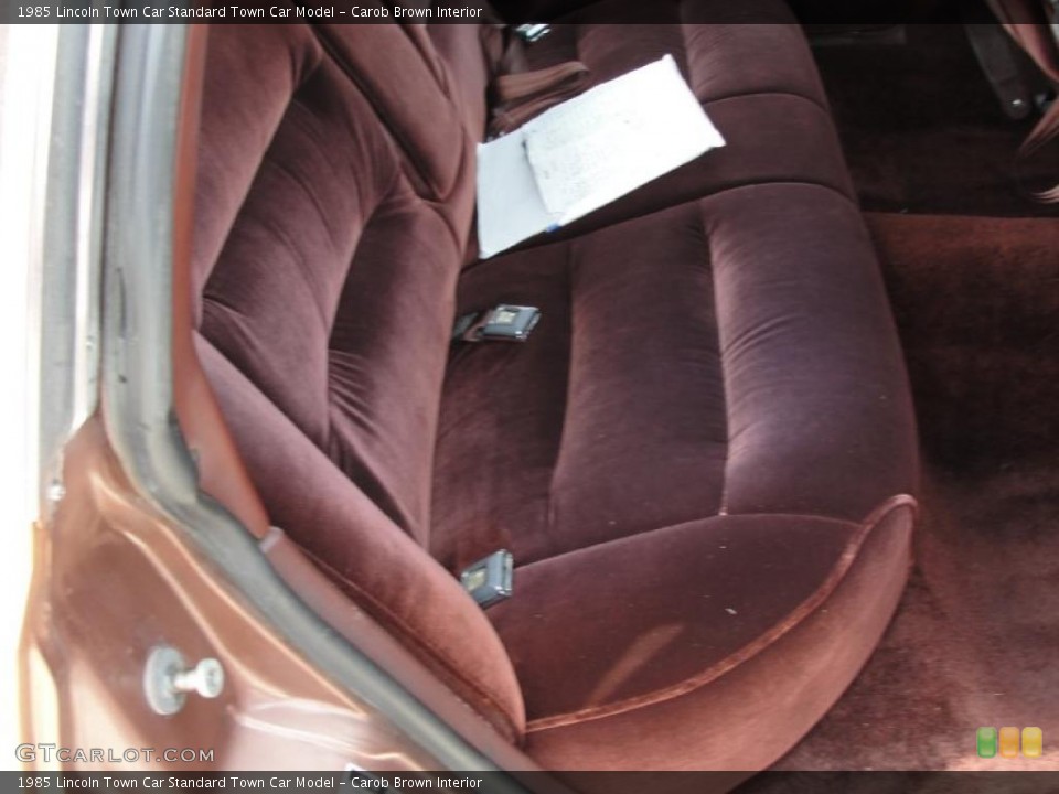 Carob Brown Interior Rear Seat for the 1985 Lincoln Town Car  #30761813