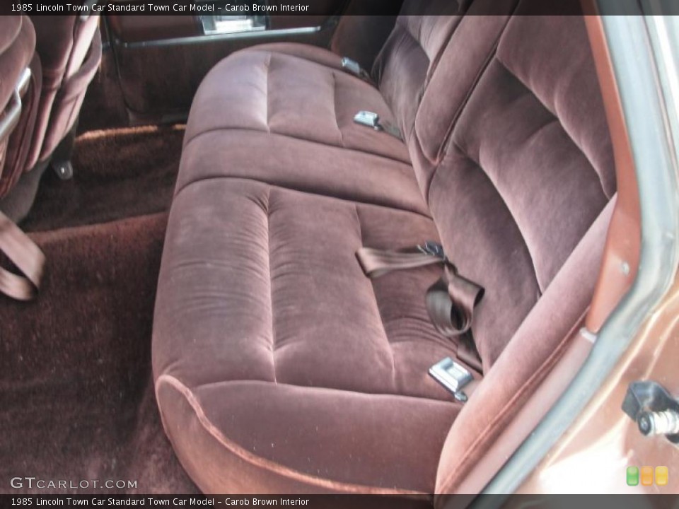 Carob Brown Interior Rear Seat for the 1985 Lincoln Town Car  #30761843