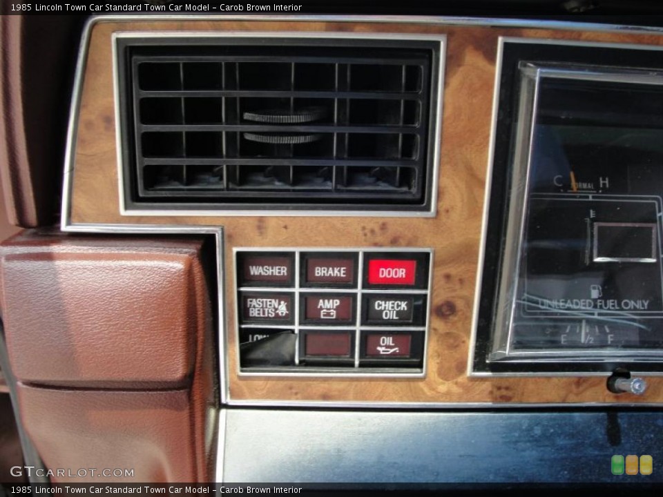 Carob Brown Interior Controls for the 1985 Lincoln Town Car  #30761971