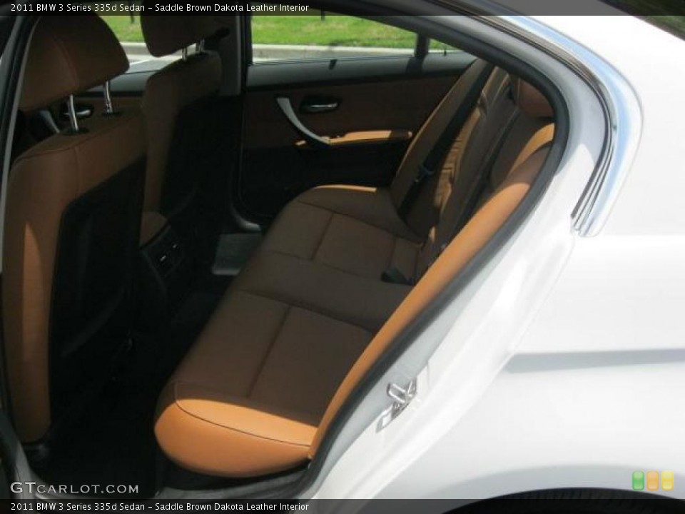Saddle Brown Dakota Leather Interior Photo for the 2011 BMW 3 Series 335d Sedan #30802273