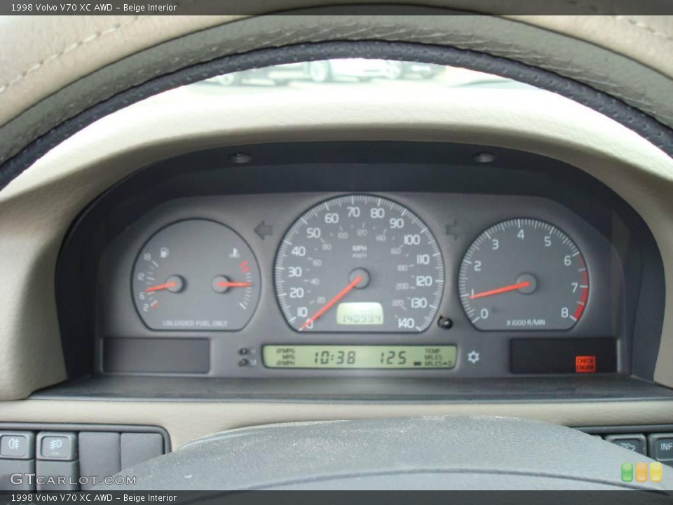 Beige Interior Gauges for the 1998 Volvo V70 XC AWD #3087230