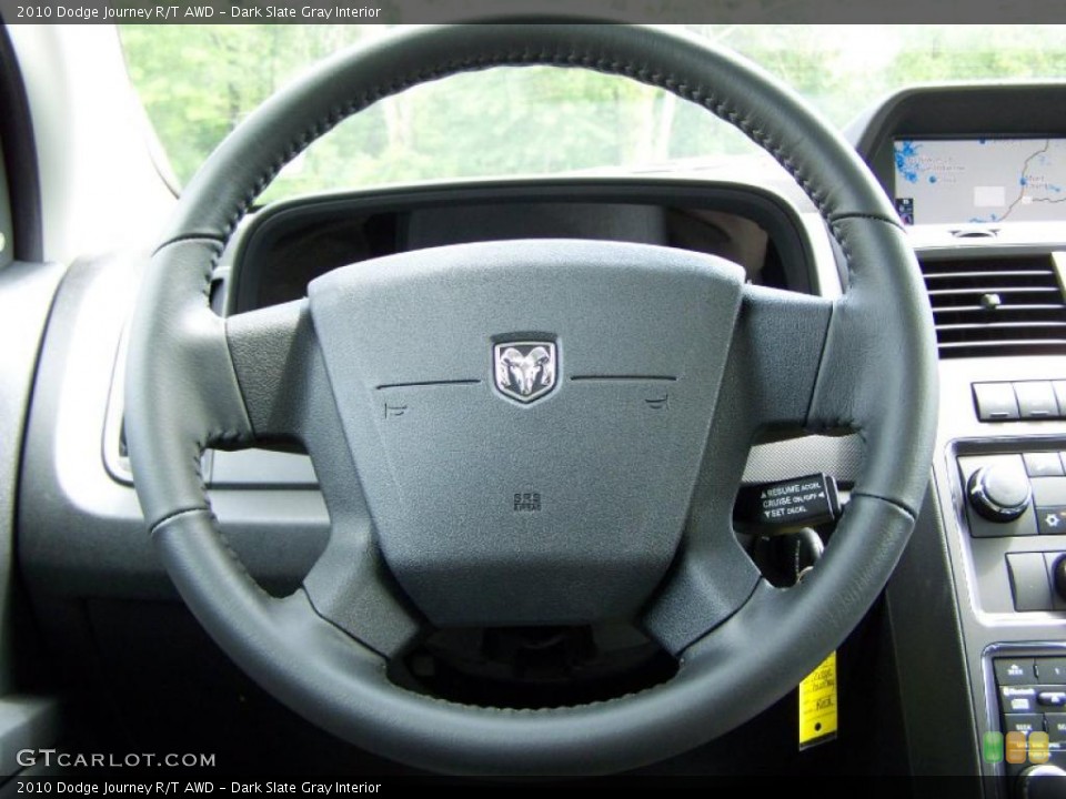 Dark Slate Gray Interior Steering Wheel for the 2010 Dodge Journey R/T AWD #30983885