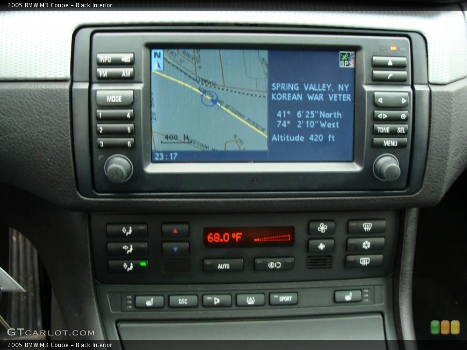 Black Interior Navigation for the 2005 BMW M3 Coupe #3101573