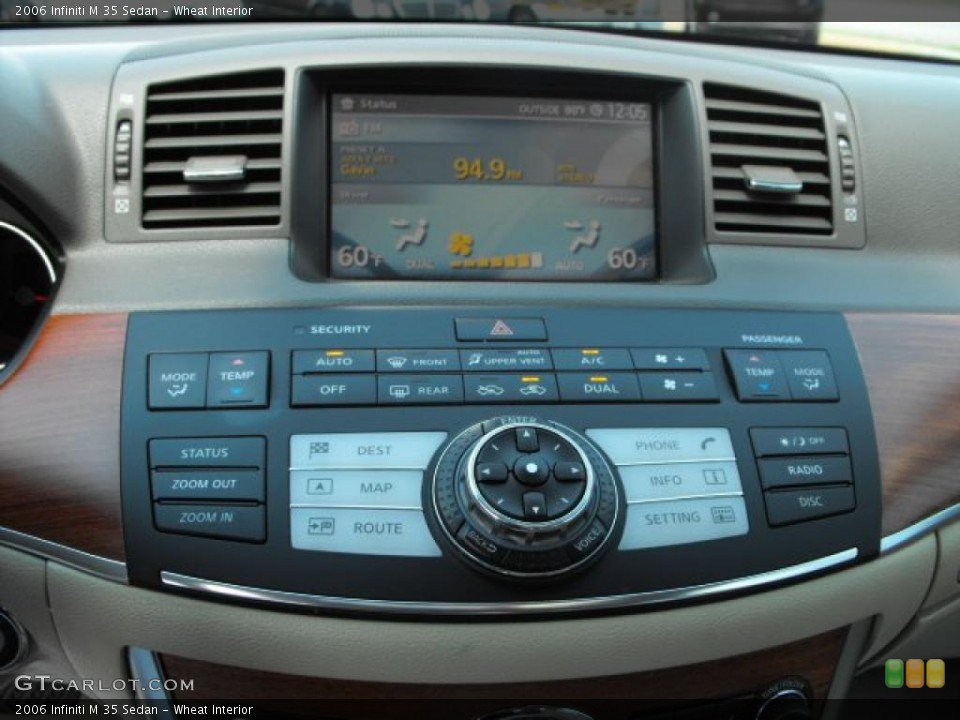 Wheat Interior Controls for the 2006 Infiniti M 35 Sedan #31095827