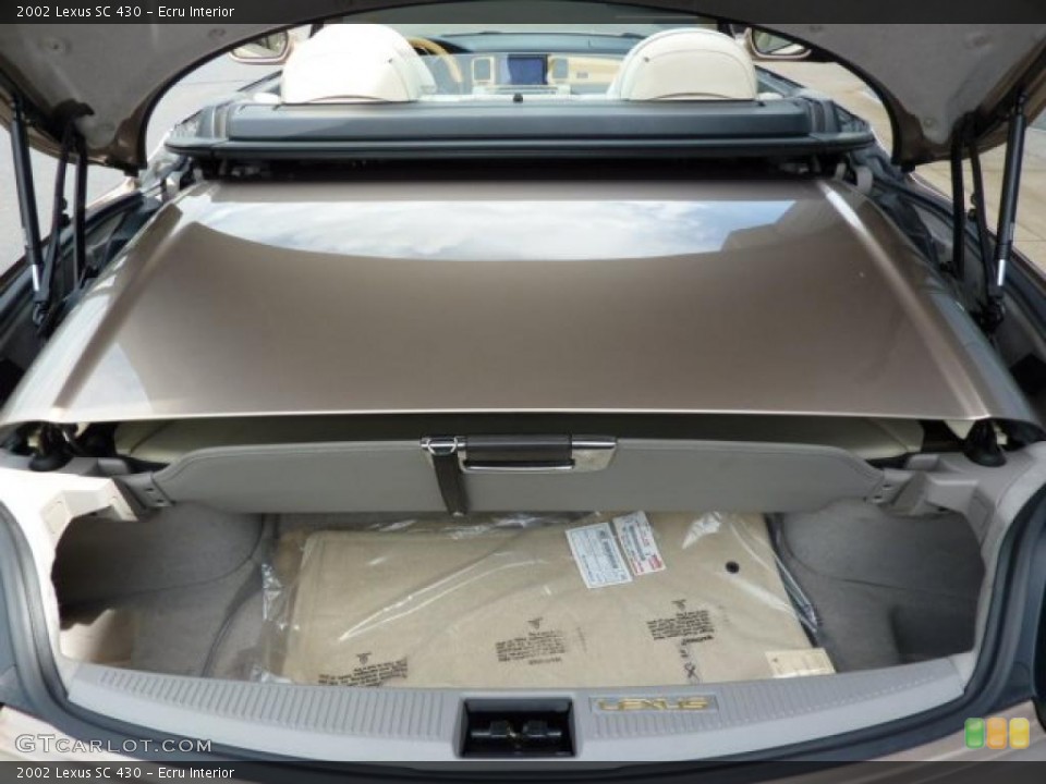 Ecru Interior Trunk for the 2002 Lexus SC 430 #31149708