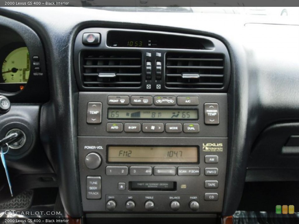Black Interior Controls for the 2000 Lexus GS 400 #31221249