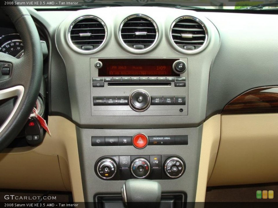 Tan Interior Controls for the 2008 Saturn VUE XE 3.5 AWD #31263992