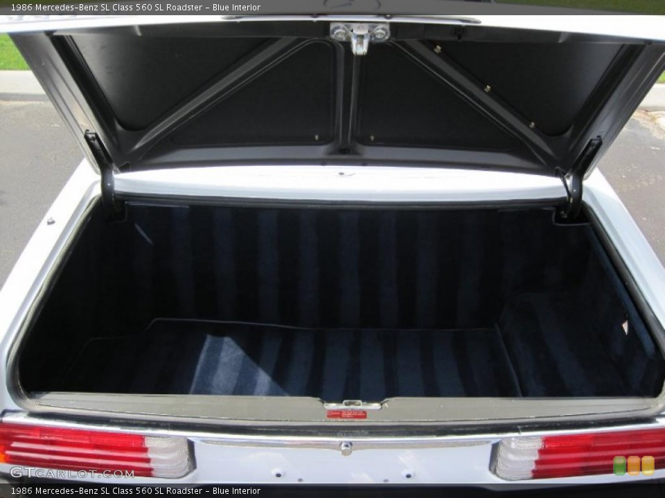 Blue Interior Trunk for the 1986 Mercedes-Benz SL Class 560 SL Roadster #31269676