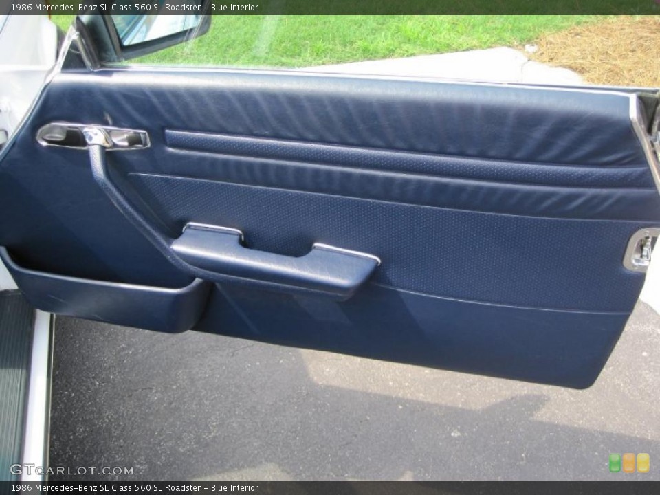 Blue Interior Door Panel for the 1986 Mercedes-Benz SL Class 560 SL Roadster #31269816