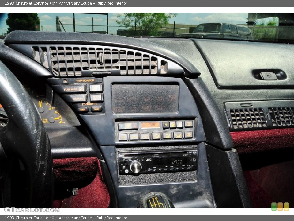 Ruby Red Interior Controls for the 1993 Chevrolet Corvette 40th Anniversary Coupe #31291423