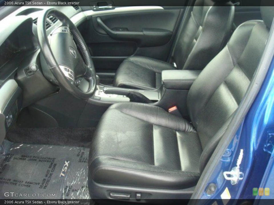 Ebony Black Interior Front Seat for the 2006 Acura TSX Sedan #31302244