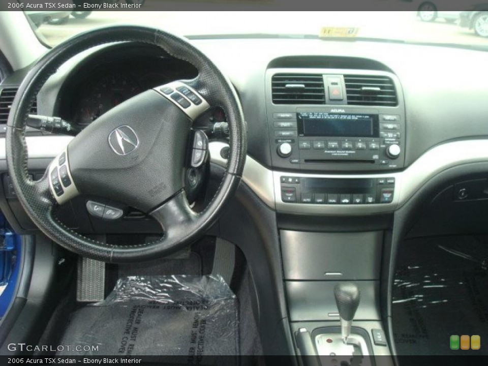 Ebony Black Interior Dashboard for the 2006 Acura TSX Sedan #31302280