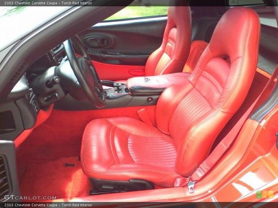 Torch Red Interior Photo for the 2003 Chevrolet Corvette Coupe #31421064