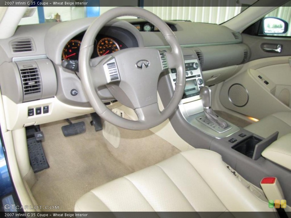 Wheat Beige Interior Dashboard for the 2007 Infiniti G 35 Coupe #31511028
