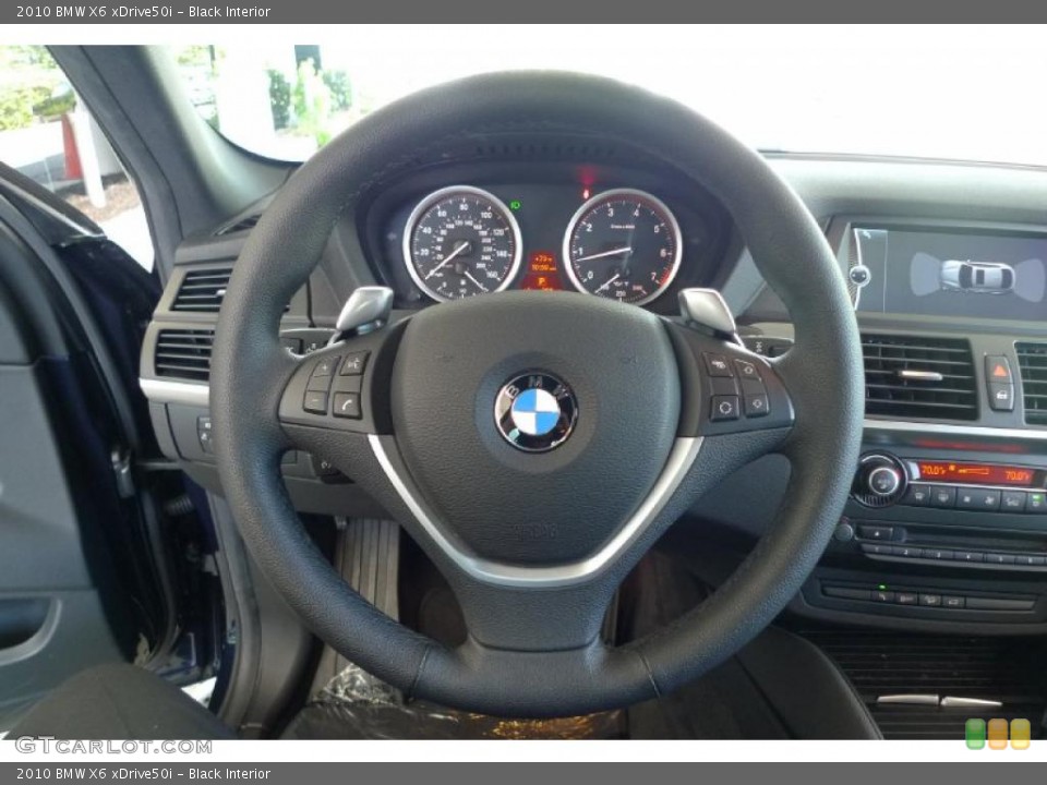 Black Interior Steering Wheel for the 2010 BMW X6 xDrive50i #31691772