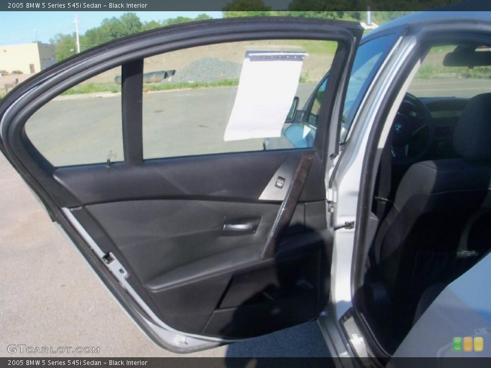 Black Interior Door Panel for the 2005 BMW 5 Series 545i Sedan #31782377