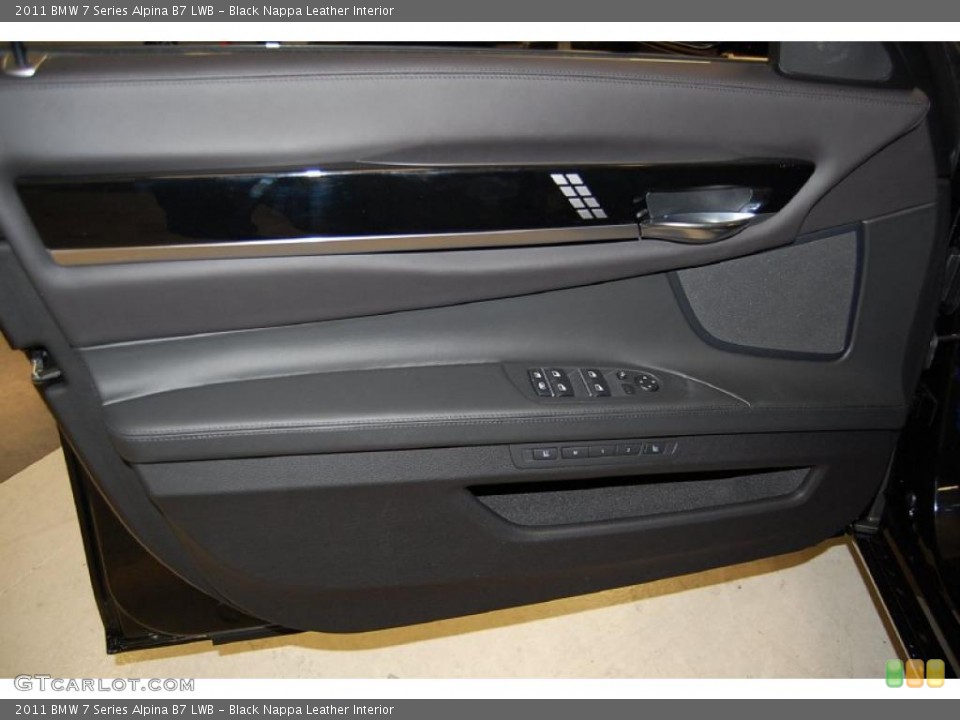 Black Nappa Leather Interior Door Panel for the 2011 BMW 7 Series Alpina B7 LWB #31877474