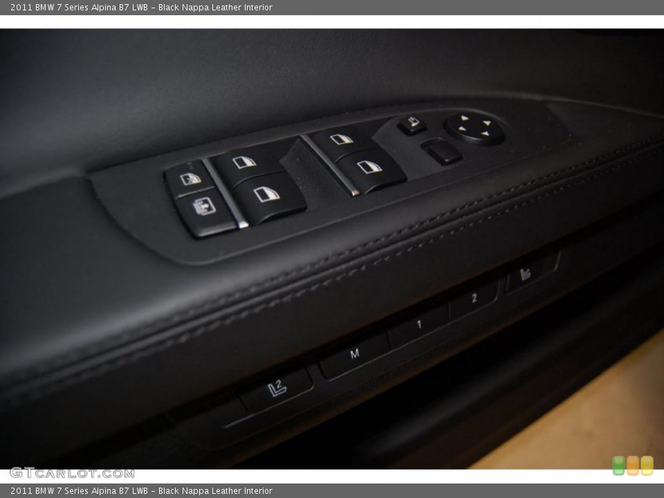 Black Nappa Leather Interior Controls for the 2011 BMW 7 Series Alpina B7 LWB #31877486