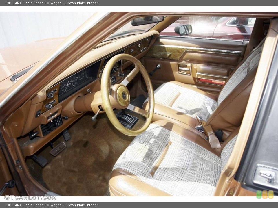 Brown Plaid Interior Photo for the 1983 AMC Eagle Series 30 Wagon #3238200