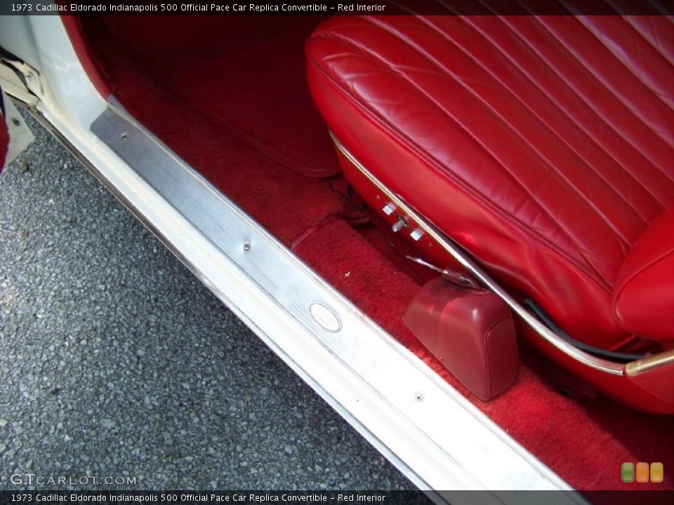 Red Interior Front Seat for the 1973 Cadillac Eldorado Indianapolis 500 Official Pace Car Replica Convertible #32410287