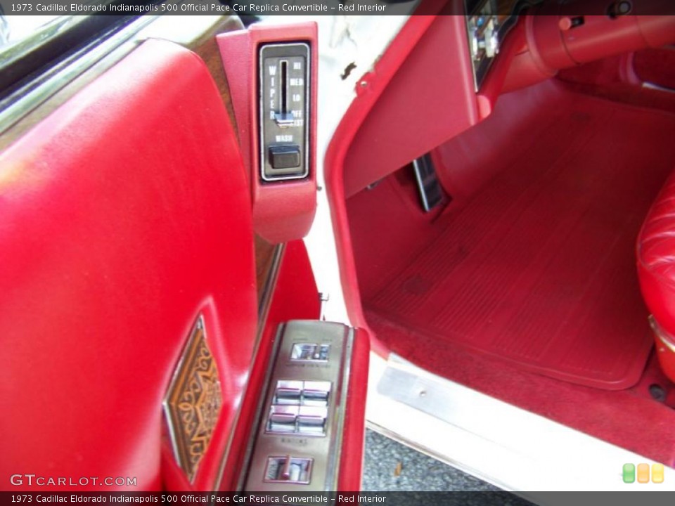 Red Interior Door Panel for the 1973 Cadillac Eldorado Indianapolis 500 Official Pace Car Replica Convertible #32410523