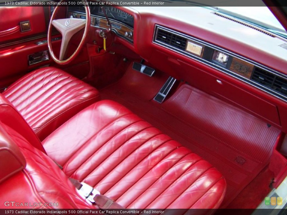Red Interior Front Seat for the 1973 Cadillac Eldorado Indianapolis 500 Official Pace Car Replica Convertible #32410575