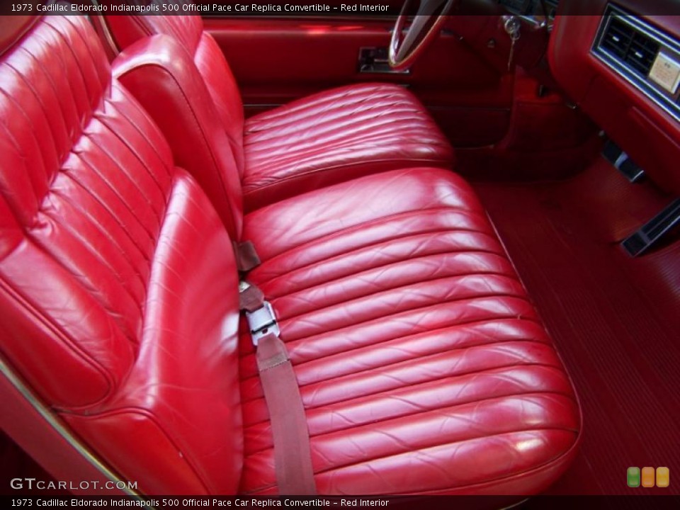 Red Interior Front Seat for the 1973 Cadillac Eldorado Indianapolis 500 Official Pace Car Replica Convertible #32410595