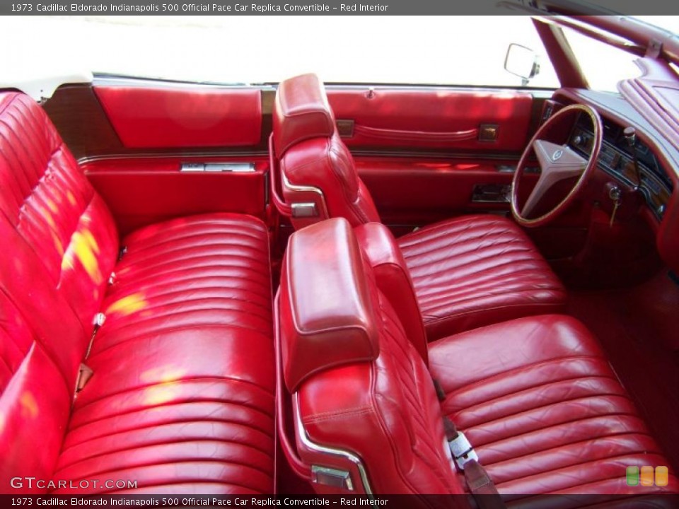 Red 1973 Cadillac Eldorado Interiors
