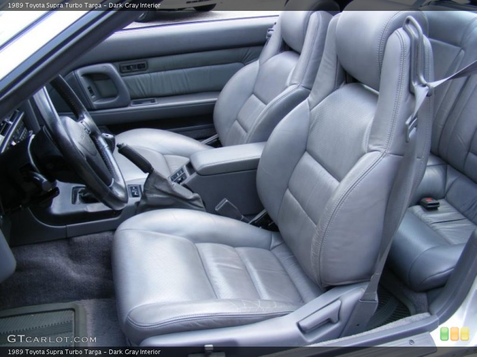 Dark Gray Interior Photo for the 1989 Toyota Supra Turbo Targa #32487067