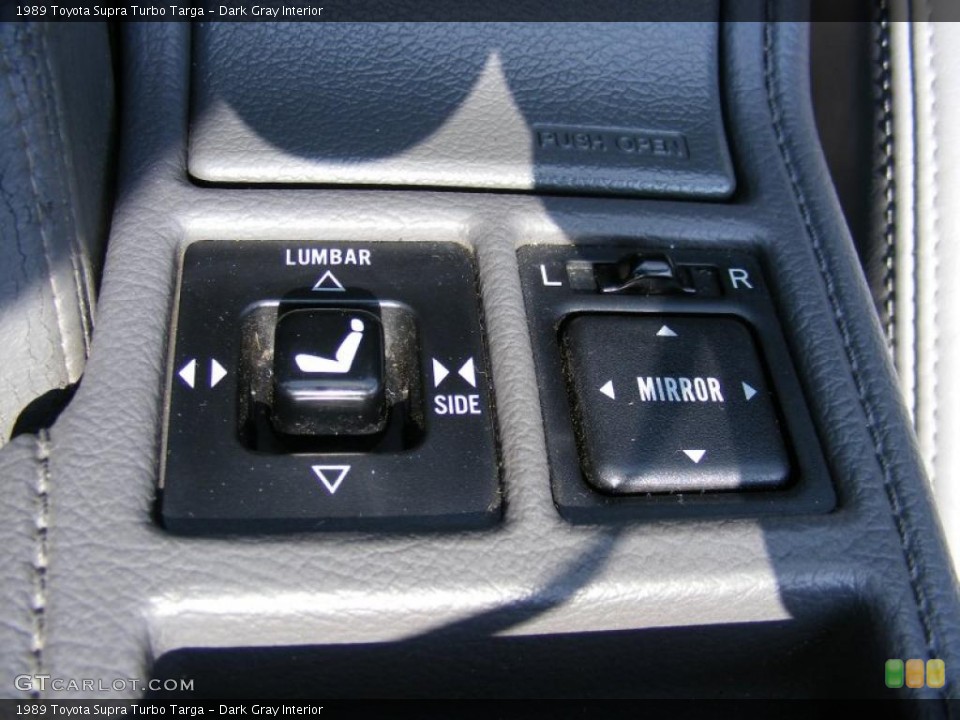 Dark Gray Interior Controls for the 1989 Toyota Supra Turbo Targa #32487287