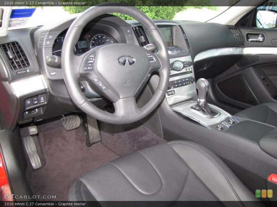Graphite Interior Dashboard for the 2010 Infiniti G 37 Convertible #32562963